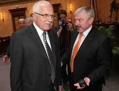 Václav Klaus a Vladimír elezný